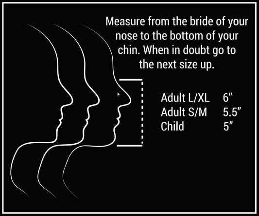 Mask Size Chart. Joyrider Dustless Air System comes with 1 Large and 1 Medium masks. Small masks sold separately.