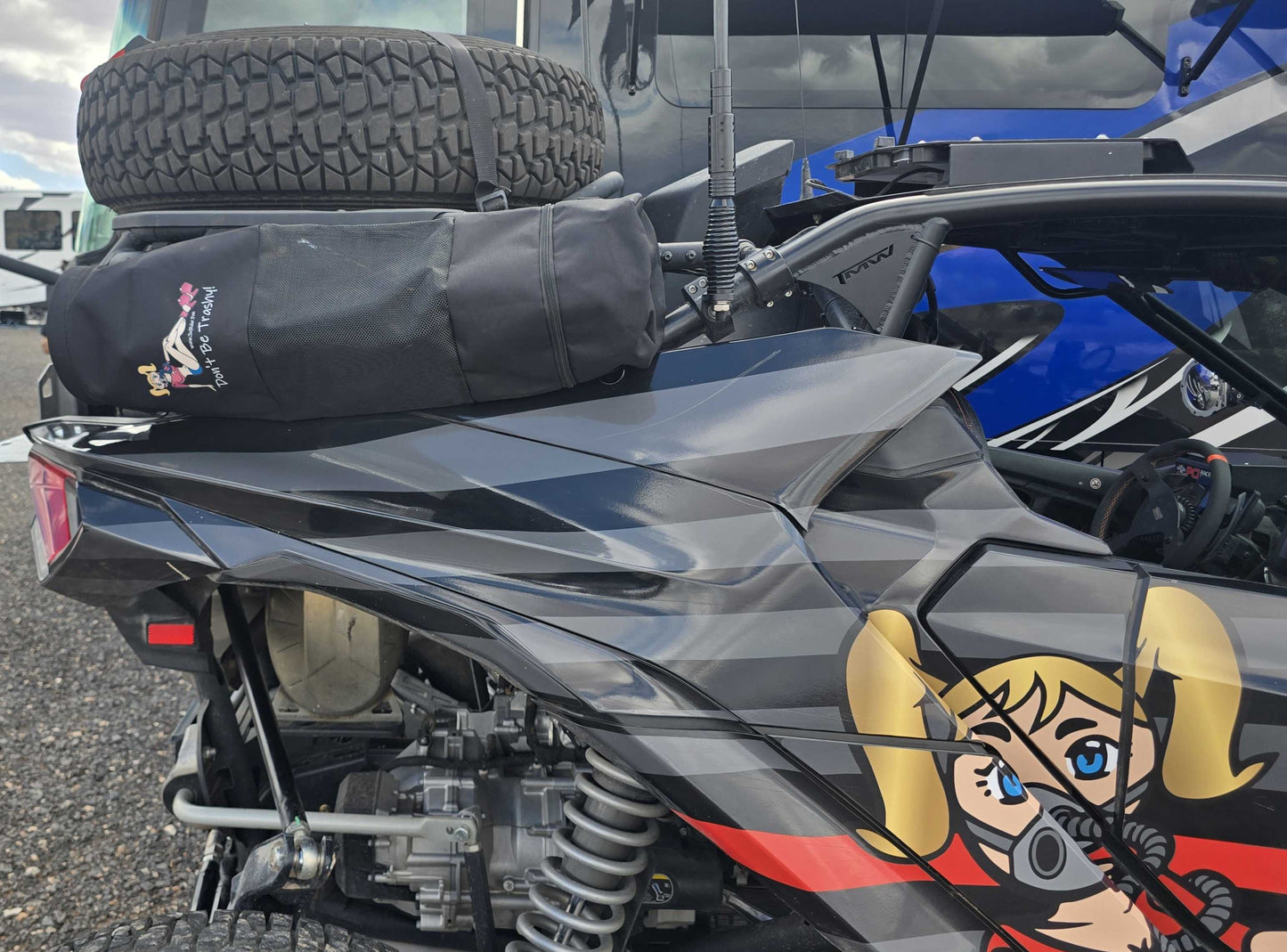 JoyRider Don't Be Trashy Trash Bag - Mount it sideways! 