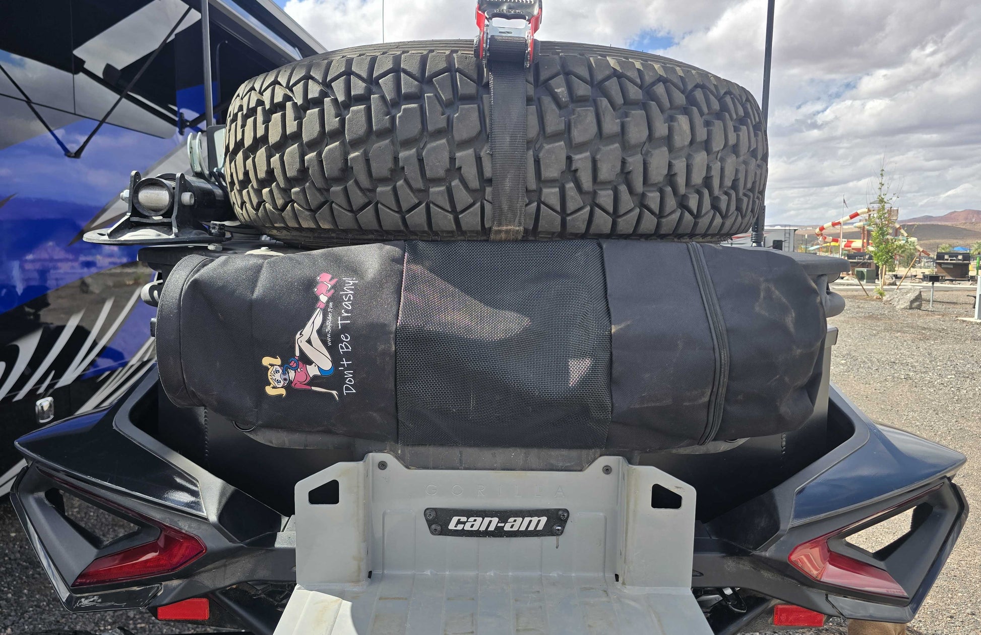 JoyRider Don't Be Trashy Trash Bag - Mount it on the back!