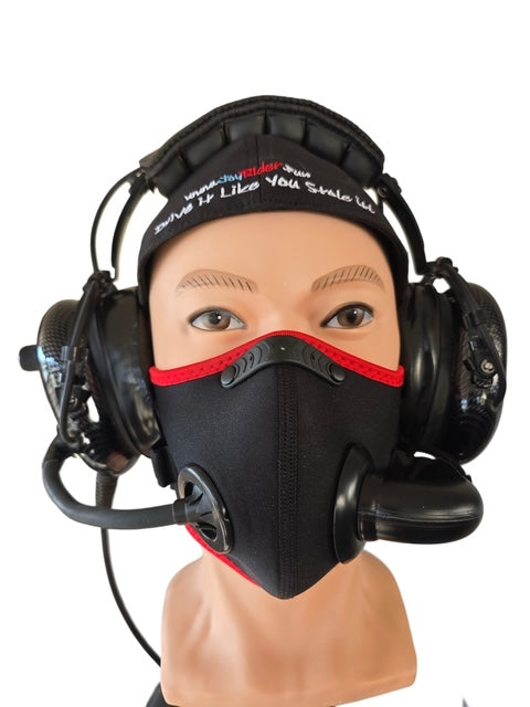 JoyRider Dustless Air System Mask with headphones! 