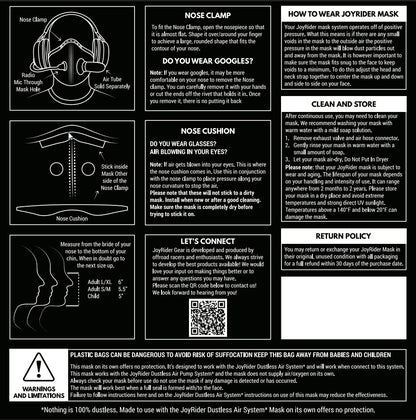 JoyRider Mask Information