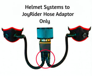 (2) Helmet Pumper System to JoyRider Hose Adaptor (Adaptors Only)