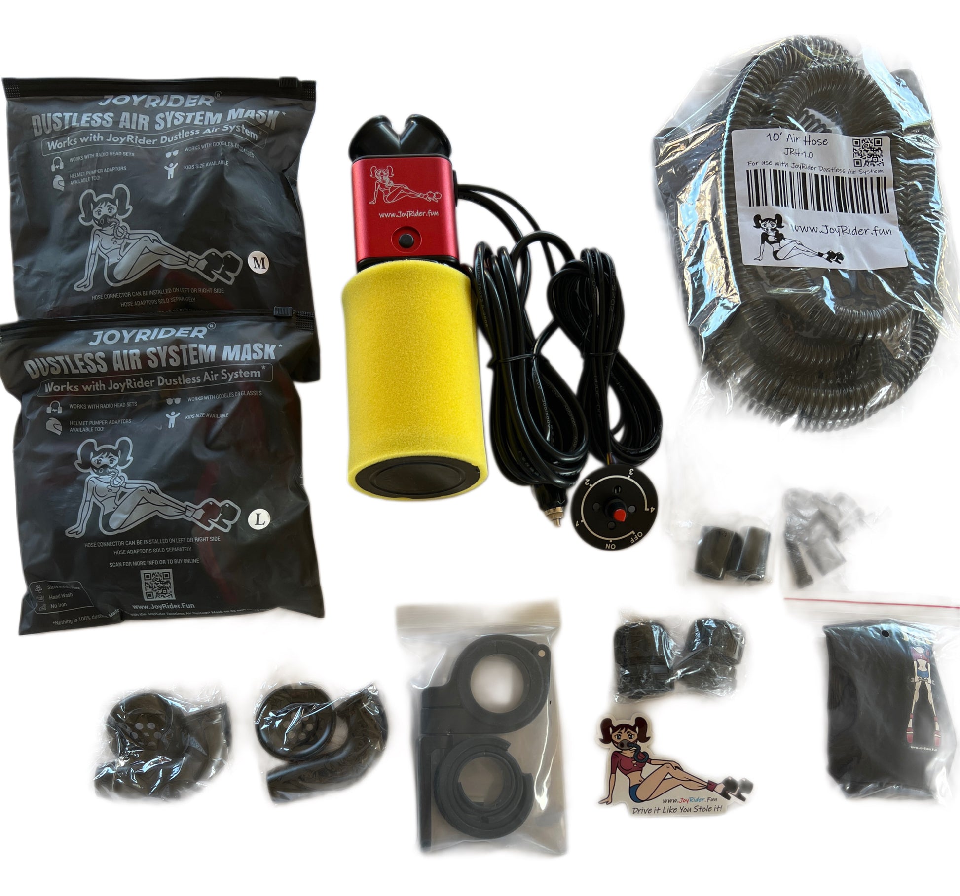 2 Person Dustless Air System -Remote Motor Speed Control Components  Includes 1 large and 1 medium size masks 